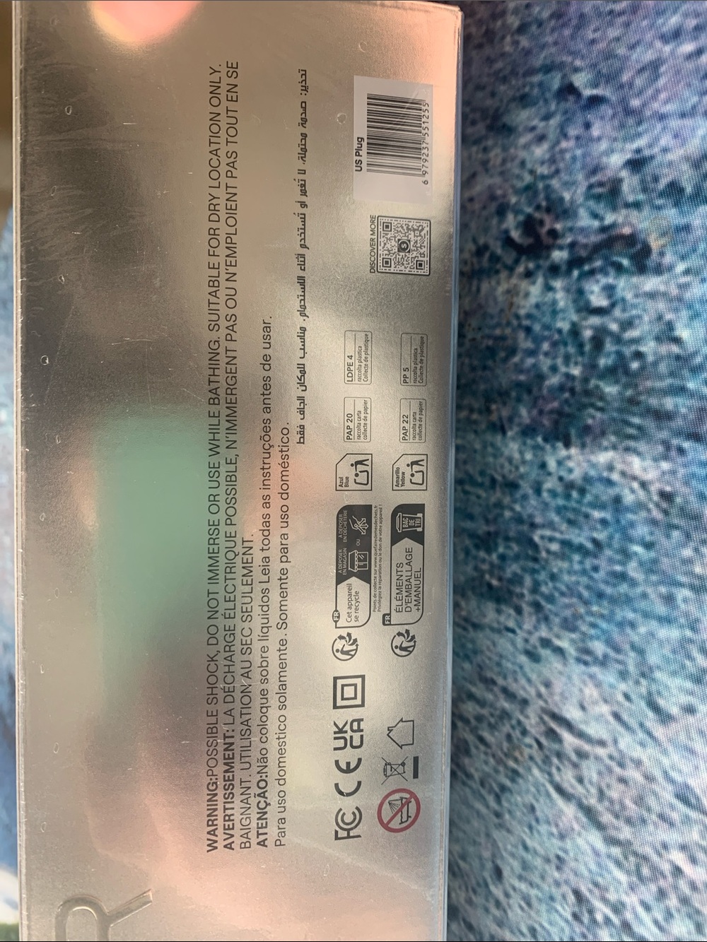 SHEGLAM HAIR Silver + Lilac Steam Hair Curling Wand - Picture 5 of 5